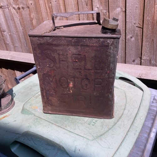 Vintage shell gallon petrol - vintage,