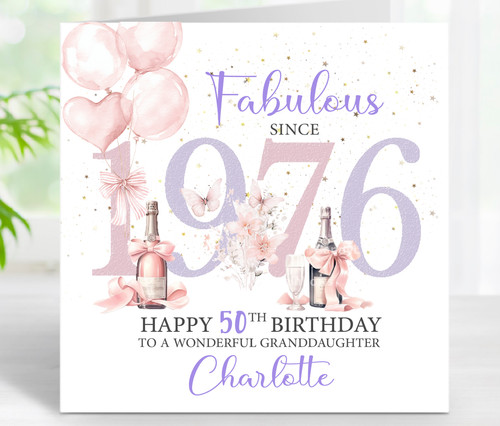 Personalised 1976 age 50th - personalised,