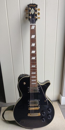 Stagg l400 black electric - black,