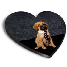 Heart MDF Magnets - Puggle