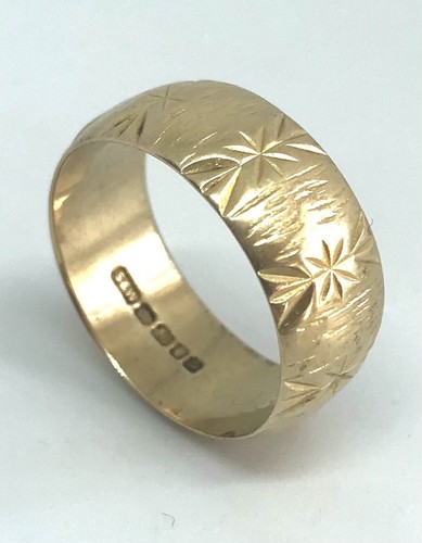 Vintage 18ct gold - gold, band