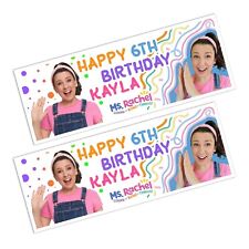 Ms Rachel Happy Birthday Party Name Wall Banner