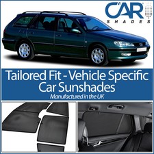 Peugeot 406 Estate 95-04 UV CAR SHADE WINDOW SUN BLINDS PRIVACY GLASS TINT BLACk