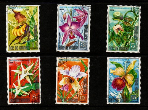 World orchid flower stamps - orchid,