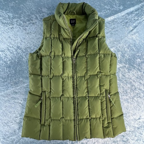 Women gap green down gilet - women’s,