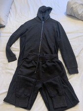 Zaraessentials Zip Tracksuit M Grey Black Textured