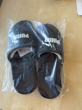 Puma Black And White Slides