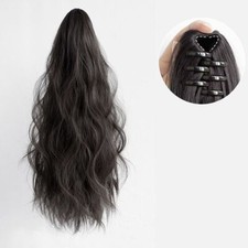 Wavy drawstring ponytail - in,