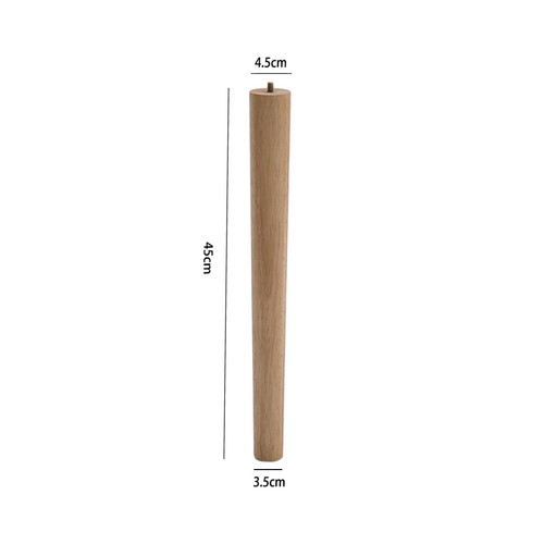 4pcs oak wooden table legs - 4pcs,