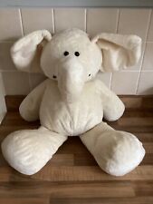 Vintage Cheeky Chums Humatt Elephant Soft Plush Toy Cream Large 20”
