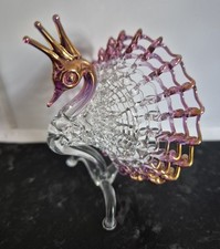 Finely Glass Blown Peacock