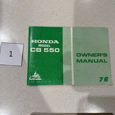 Honda  550 Four / CB550F K2 owners handbook 1976