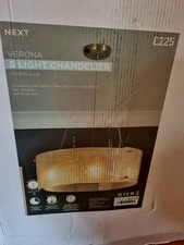 Next Verona 5 Light Chandelier Frosted Glass rrp£225 offers considered