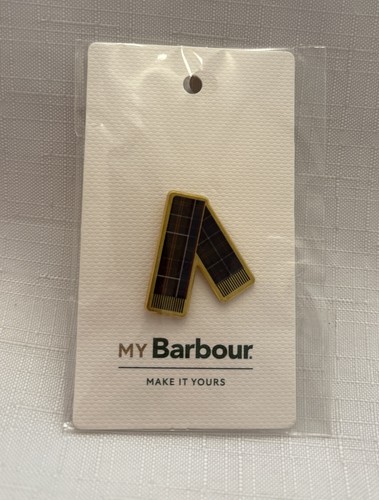 Barbour enamel pin - barbour,