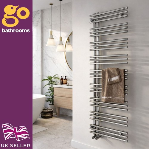 Chrome heated towel rail - chrome,