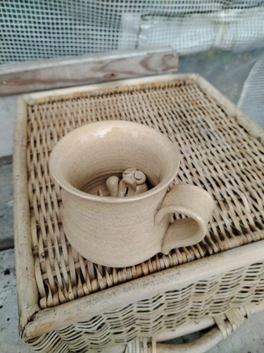 Studio pottery mug - mug, ugly