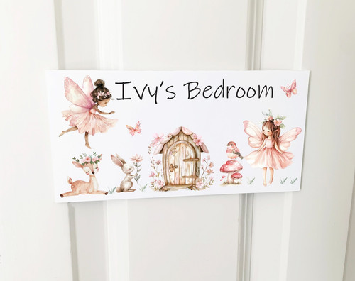 Personalised fairy door sign - personalised,