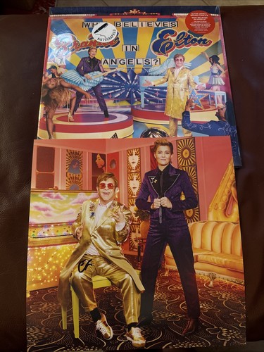 Signed elton john art card - signed,