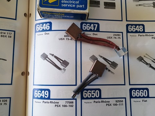 Starter motor brushes fits - motor,