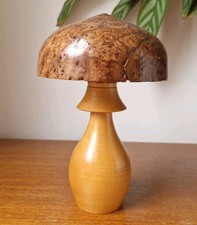 Burl Wood Maple Wooden Mushroom Ornament Decorative Figure