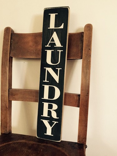 Laundry sign plaque - plaque, vintage