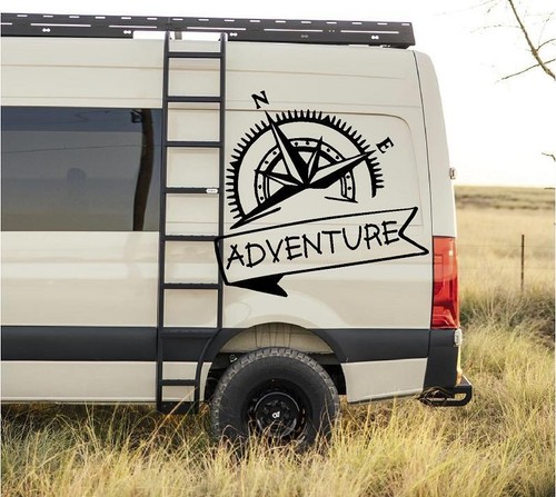 Van large adventure vinyl - "adventure, "