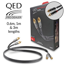 QED Performance RCA Audio Cable Graphite Interconnect - 0.6m/1m/3m
