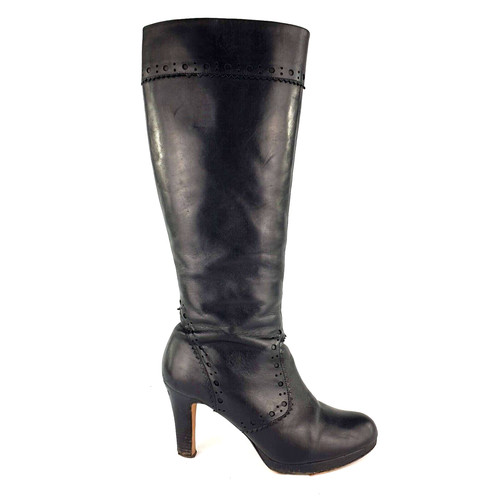 Clarks knee boots - knee, black