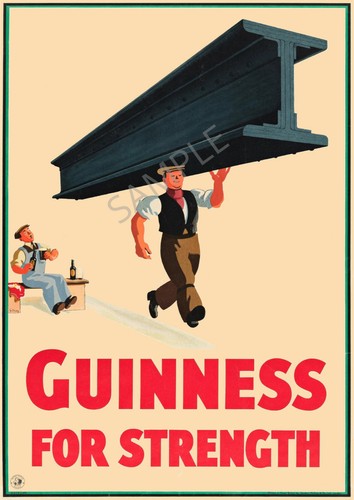 Funny vintage poster guinness - vintage,