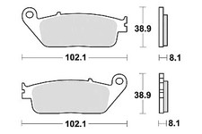 Set of 2 quality front brake
