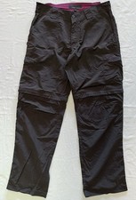 Women’s Outdoor Company Mountain Life Zip Off Hiking Walking Trousers Brown 12