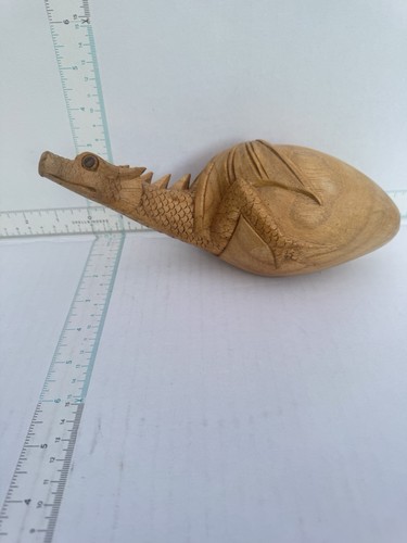 Hand carved wooden dragon - hand,