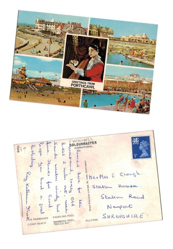 Postcard greetings from - postcard,