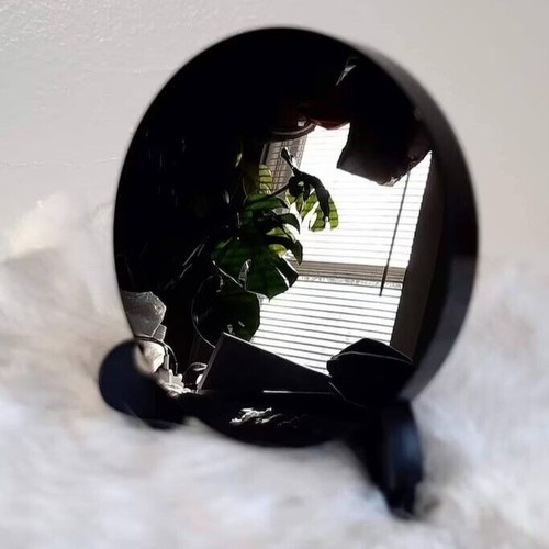 Polished black obsidian - polished,