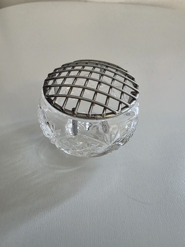 Vintage crystal cut - , rose
