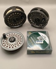 Vintage Fly Fishing Reels Rimfly X2 - Spare Spool & Wychwood Fly Line Backing