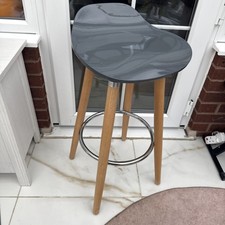  Breakfast bar STOOL tall Seat stool Wooden & metal -H 80 x Top 40cm