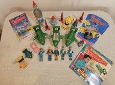 Thunderbirds Vintage Toy Bundle – Figures, Vehicles, Books, Some Sealed Items