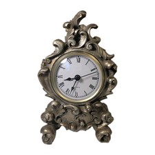 Baroque Style Gold Gilt Effect Mantle Piece Clock