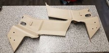 MAZDA MX5 (MK2 1998 - 2005) CREAM SEAT BELT TOWER TRIM COVERS / PANEL  PAIR INDI
