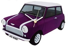 Purple Mini Cooper Clock -