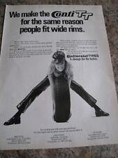 CONTI TT TYRES WIDER RIMS MEAN WIDER TYRES BRISTOL DUNDEE 1970 ADVERT A4 FILE 29