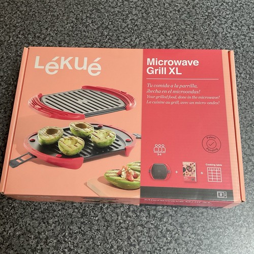 Lekue red microwave - red, grill