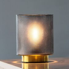 Table Lamp Battery Operated, Glass Cordless Lamp for Living Room, Battery Lamp w