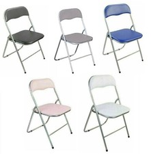 Folding Square Chair Silver