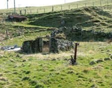 Photo 6x4 ruin and old - ruin, hay