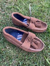 💙 BNWT River Island Toddler Boys Brown Suede Loafers Size 4 💙