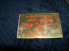 FORD AVO OWNERS CLUB SHOW PLAQUE STANFORD HALL 1992 ESCORT RS2000 MEXICO RS1600