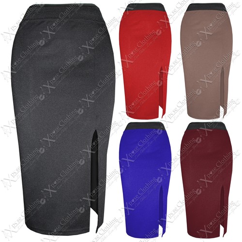 New womens front split bodycon - new,