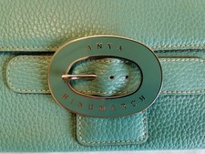ANYA HINDMARCH  Gorgeous Turquoise Leather Clutch Travel Wallet